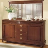 Буфет с зеркалом "Мария Сильва" Орех  MS909-MS917  купить в интернет магазине Мебель из массива. Звоните +7 495 961-63-63 Столовые