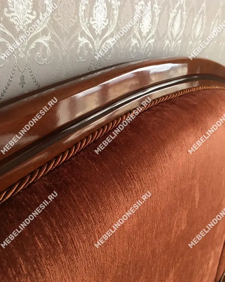 Диван "Фирензе" Орех 841  купить в интернет магазине Мебель из массива. Звоните +7 495 961-63-63 Гостиные